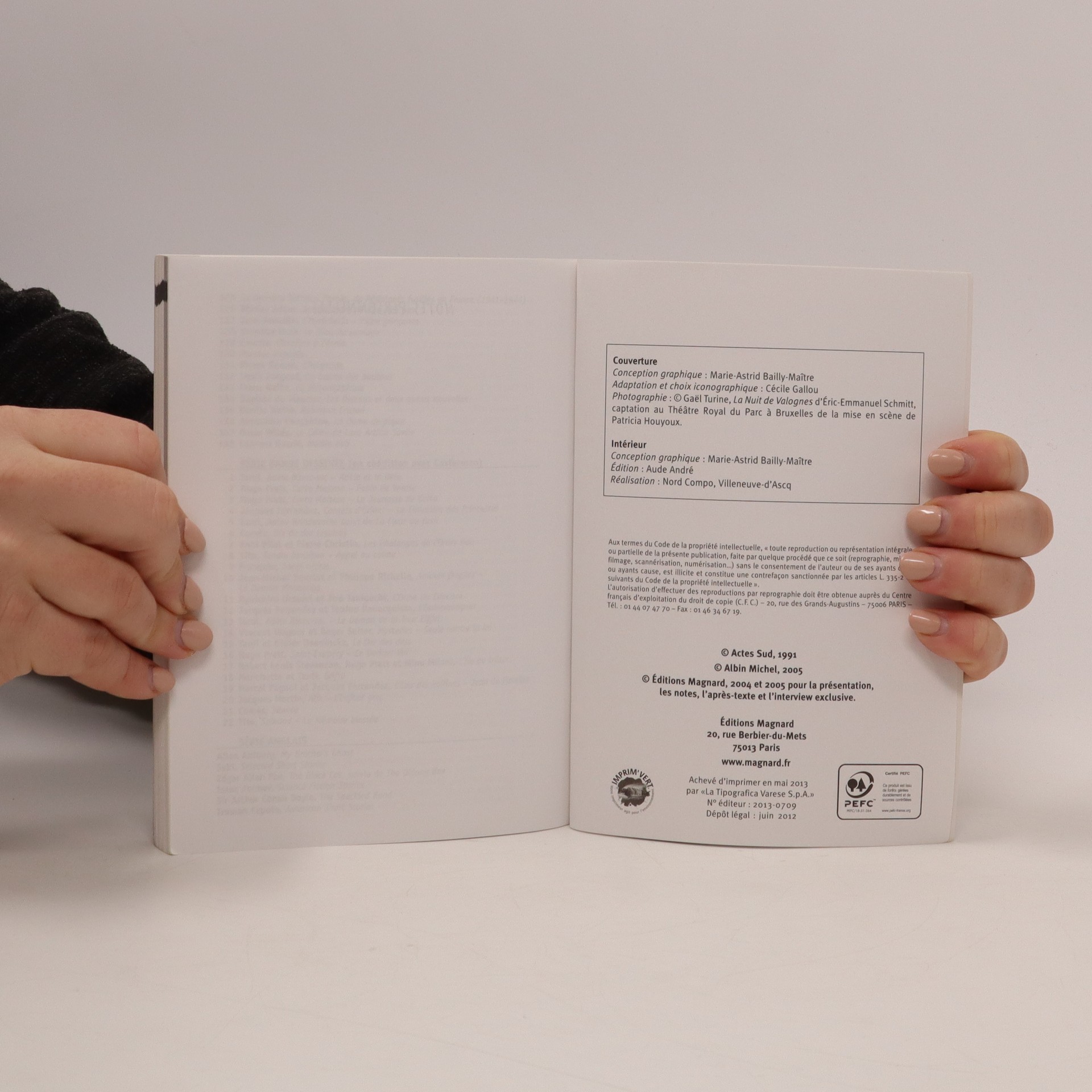 La Nuit de Valognes Schmitt, EricEmmanuel