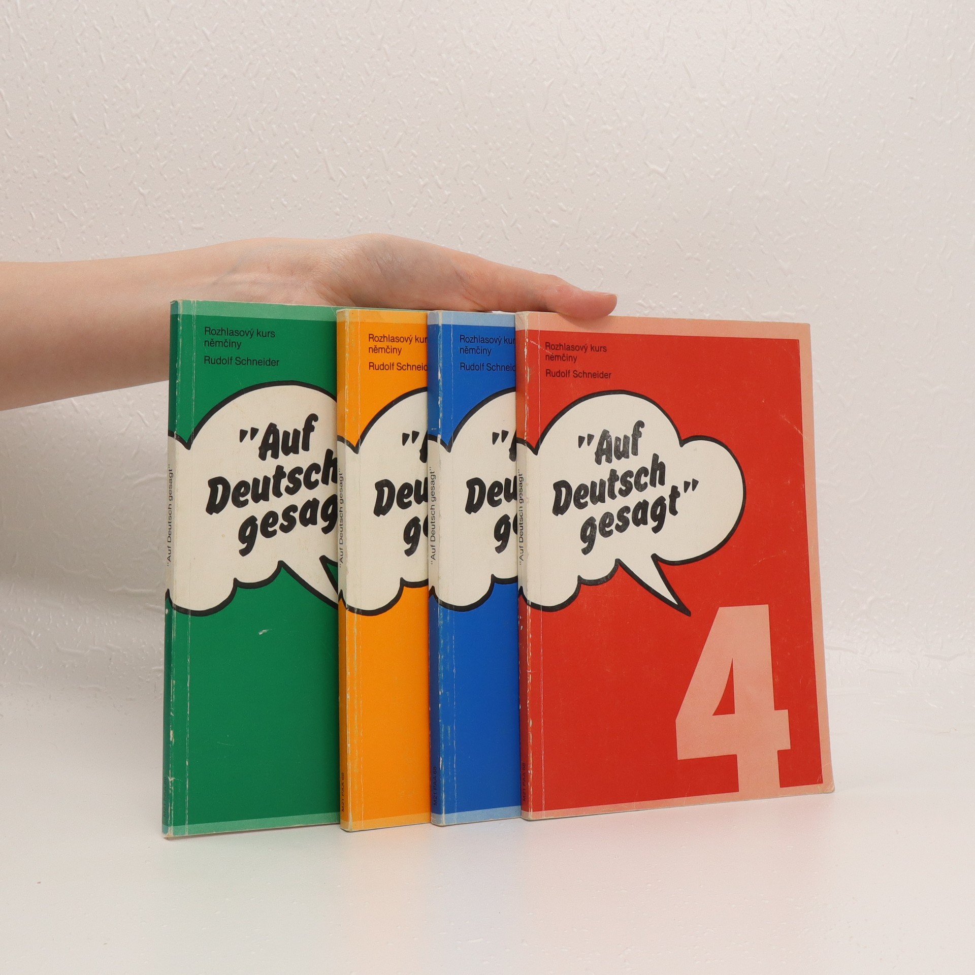 "Auf Deutsch gesagt" 1. 4. díl (4 svazky) Schneider, Rudolf