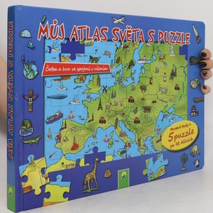 náhled knihy - Můj atlas světa s puzzle