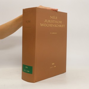 náhled knihy - Neue Juristische Wochenschrift 2006. I/S. 1-1904