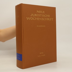 náhled knihy - Neue juristische Wochenschrift